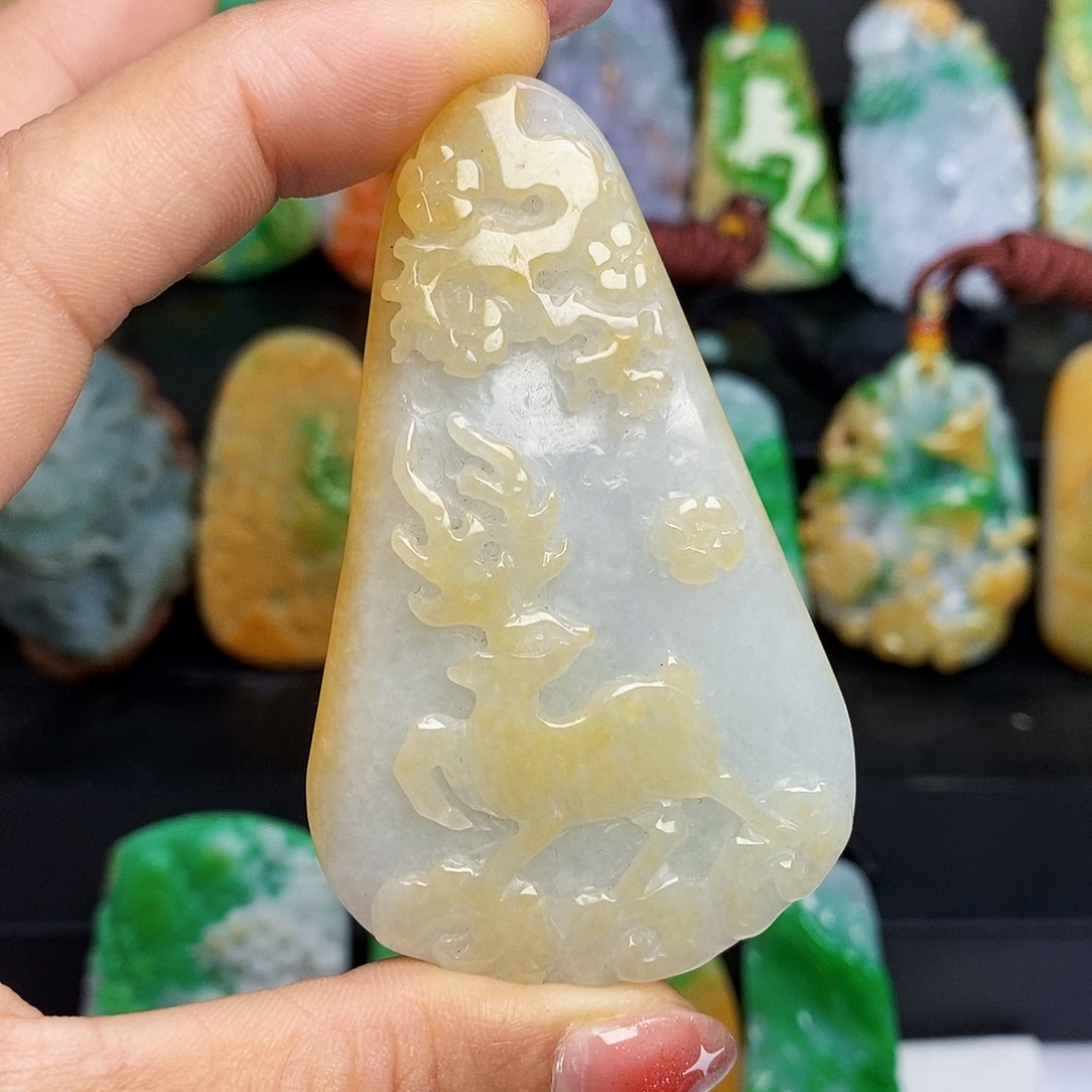 颈饰未镶嵌翡翠翡翠A货一物一证放漏价