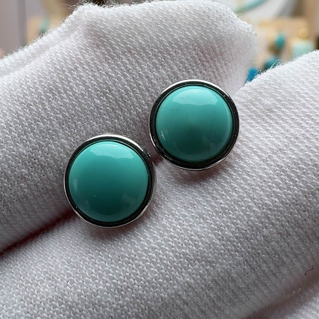 绿松石配饰银S925镶嵌