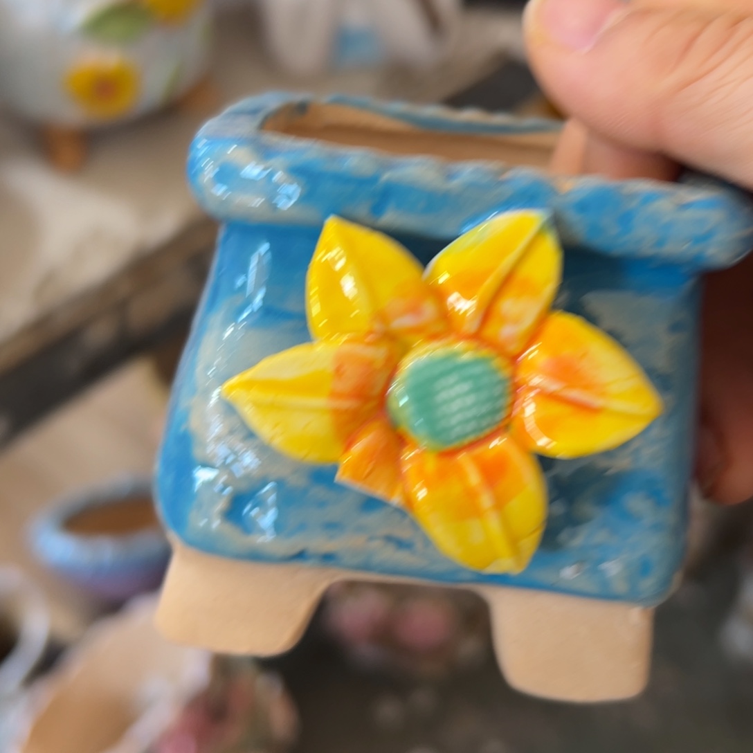 瑕疵1069 多肉花盆，满20发货爱退款拉黑