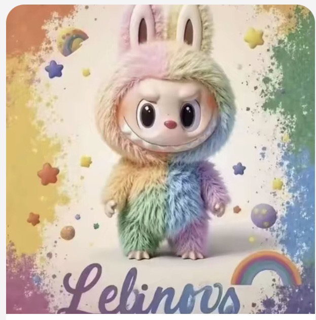 【新版彩虹娃】毛绒公仔定制包挂钥匙扣饰品毛绒玩偶潮玩礼物