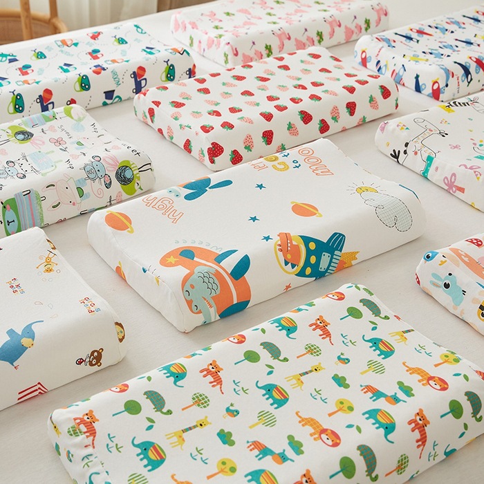 泰国天然儿童乳胶枕芯卡通小学生枕头纯棉宝宝婴幼儿单人宿舍批发