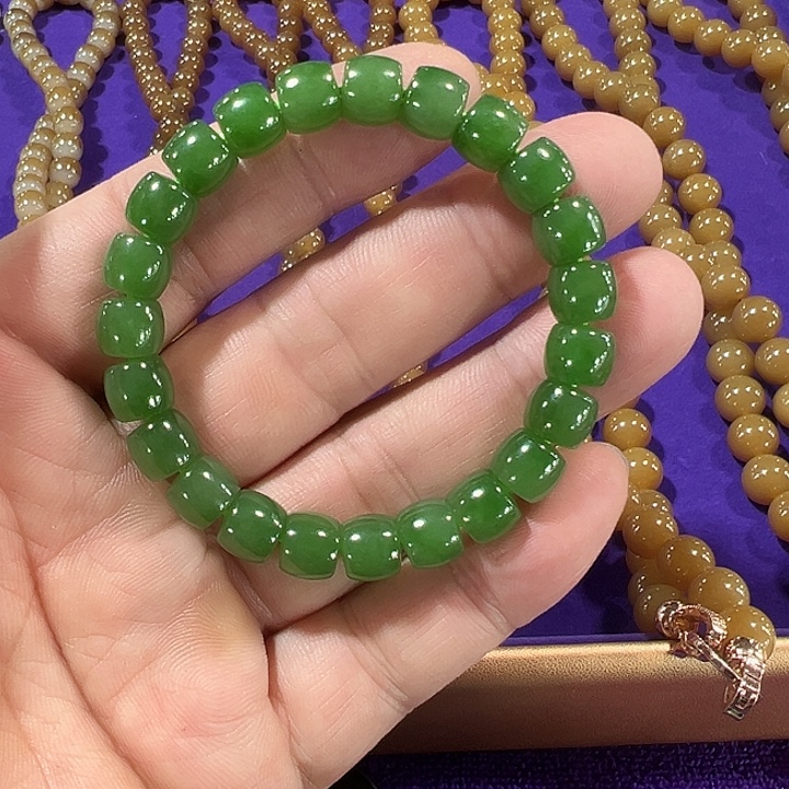 和田玉（碧玉）未镶嵌手串