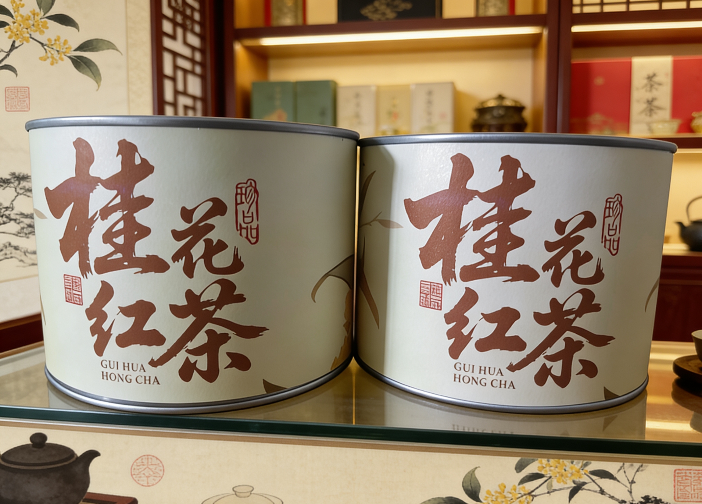 【两罐到手】桂花红茶新茶红茶罐装浓香茶叶