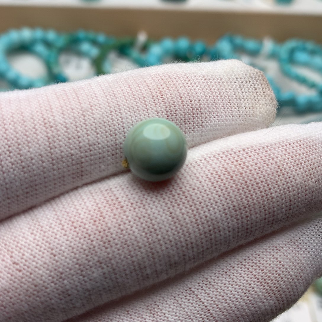 绿松石未镶嵌珠宝奇石9.9mm