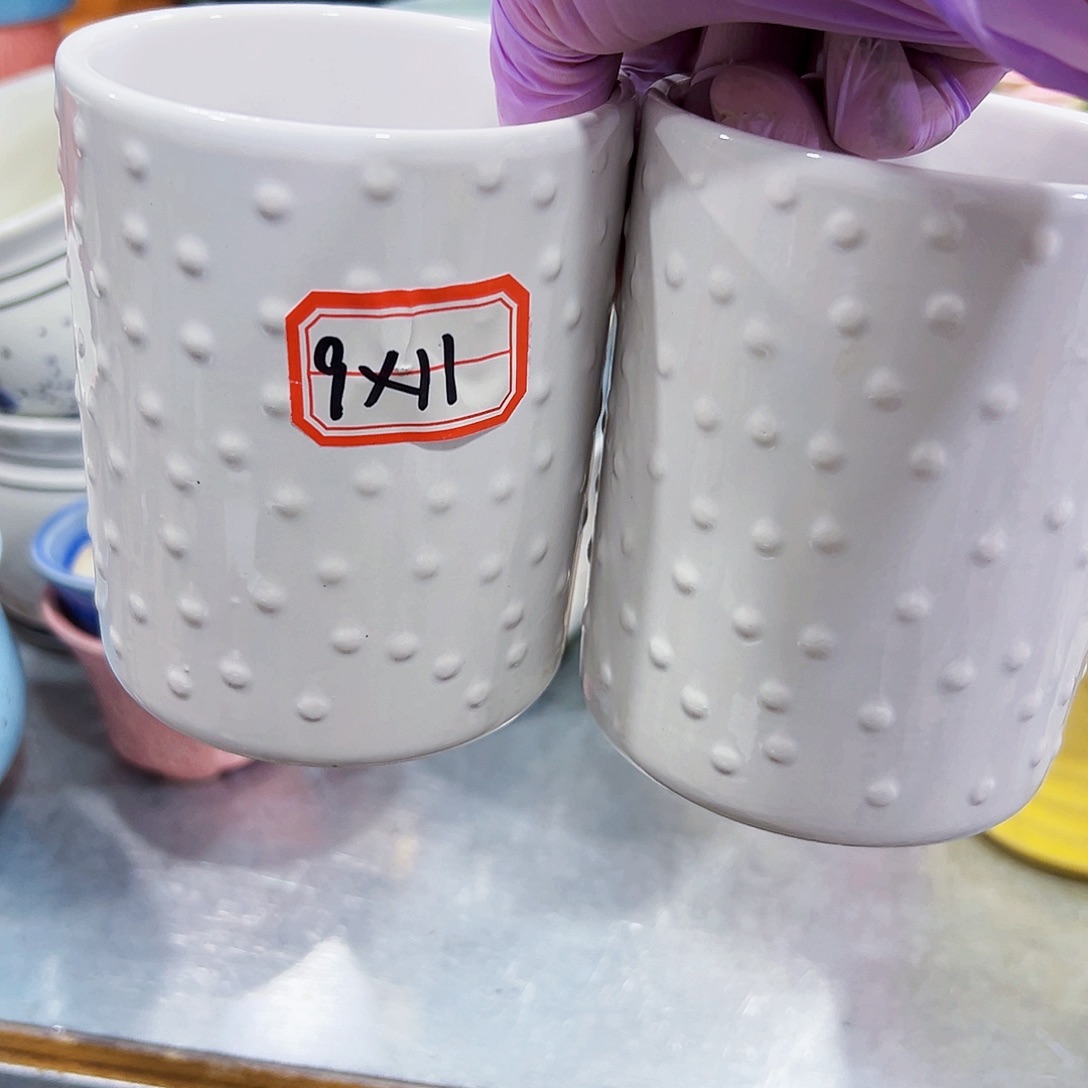 有孔外贸尾单陶瓷花盆凑单18米包邮