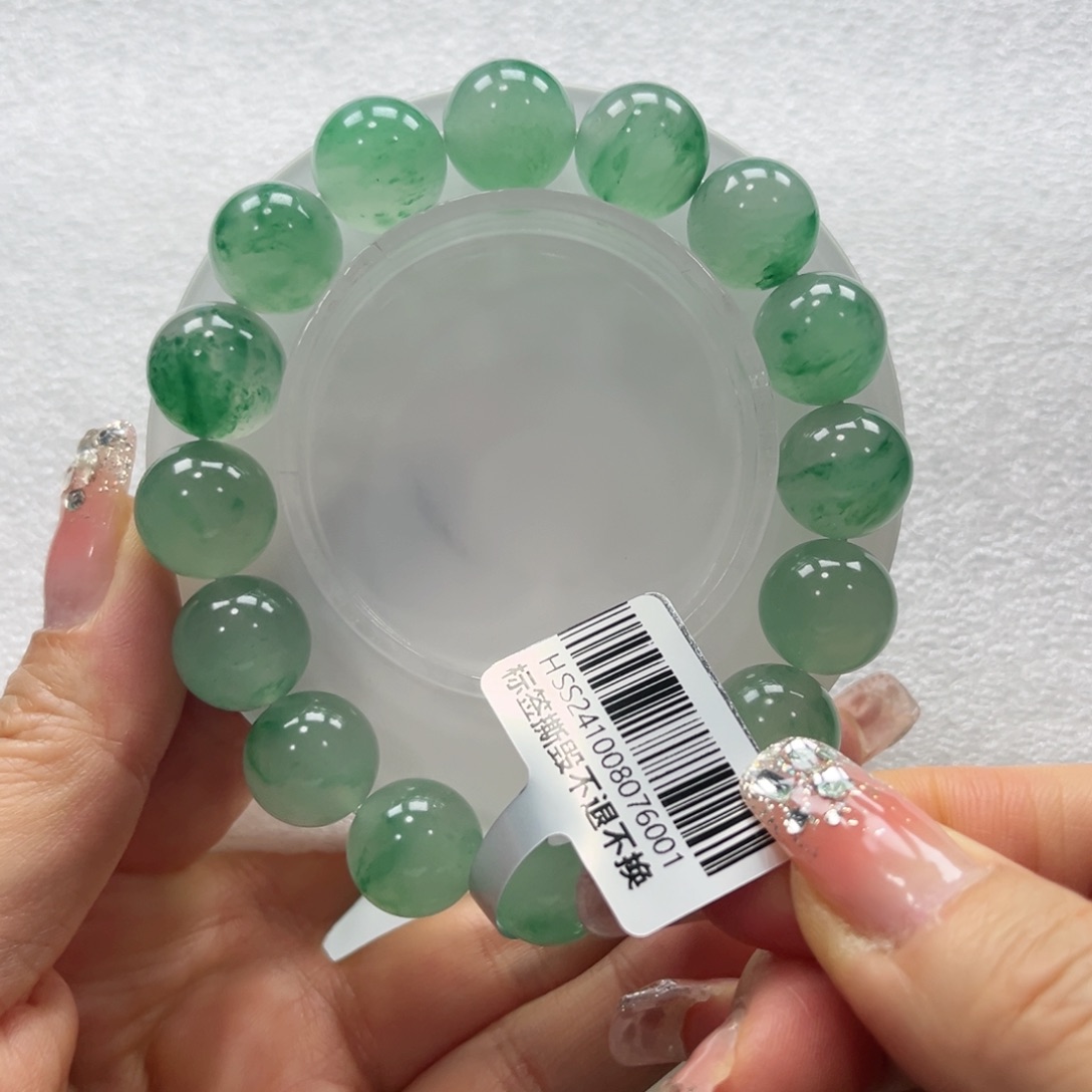 石英质玉手链未镶嵌三*+昕昕13.6