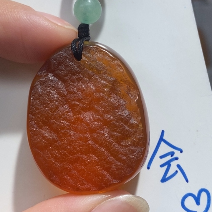 定制琥珀未镶嵌琥珀蜜蜡吊坠项链