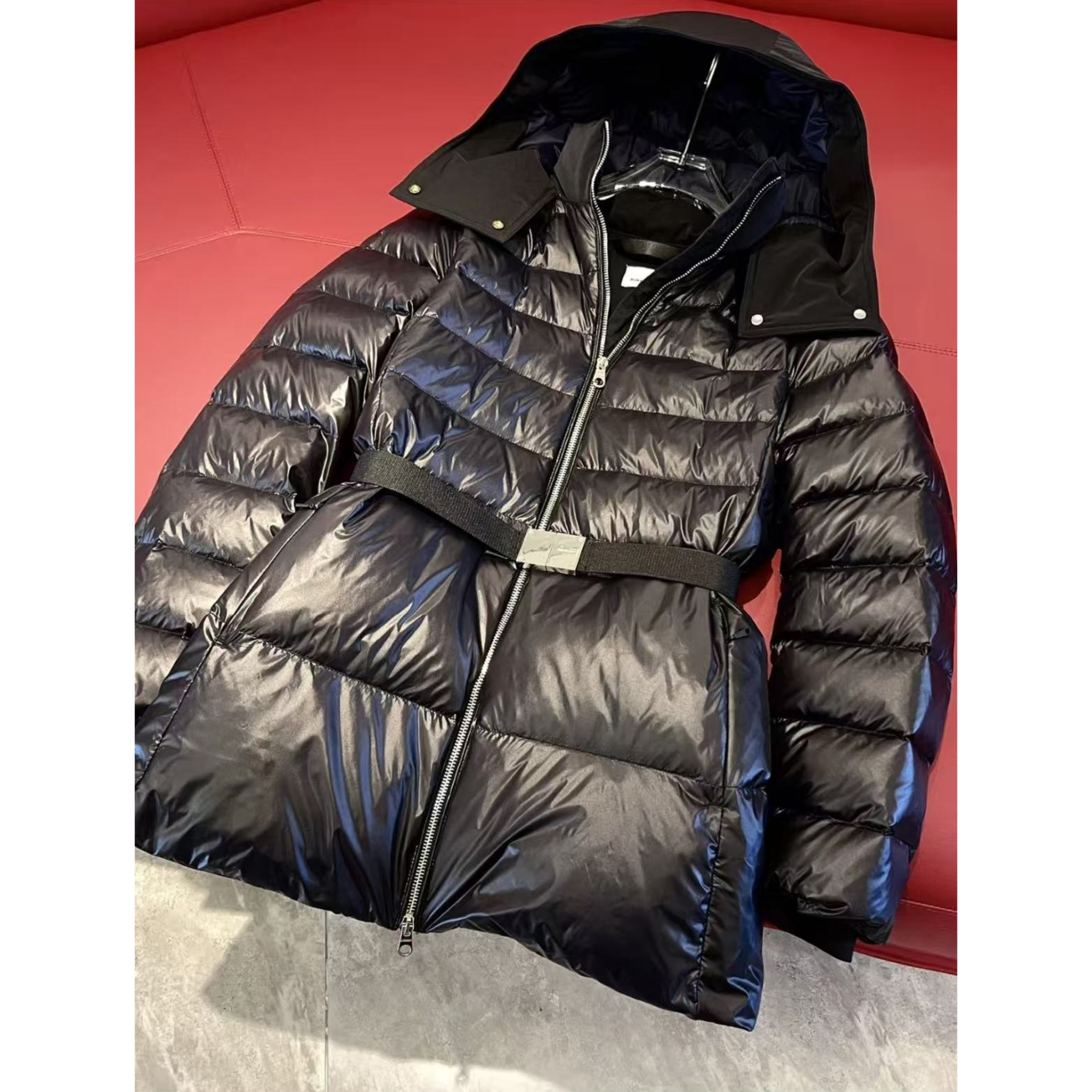 WYK M胸104长72修身显瘦显瘦慵懒随性连帽羽绒服外套 4158