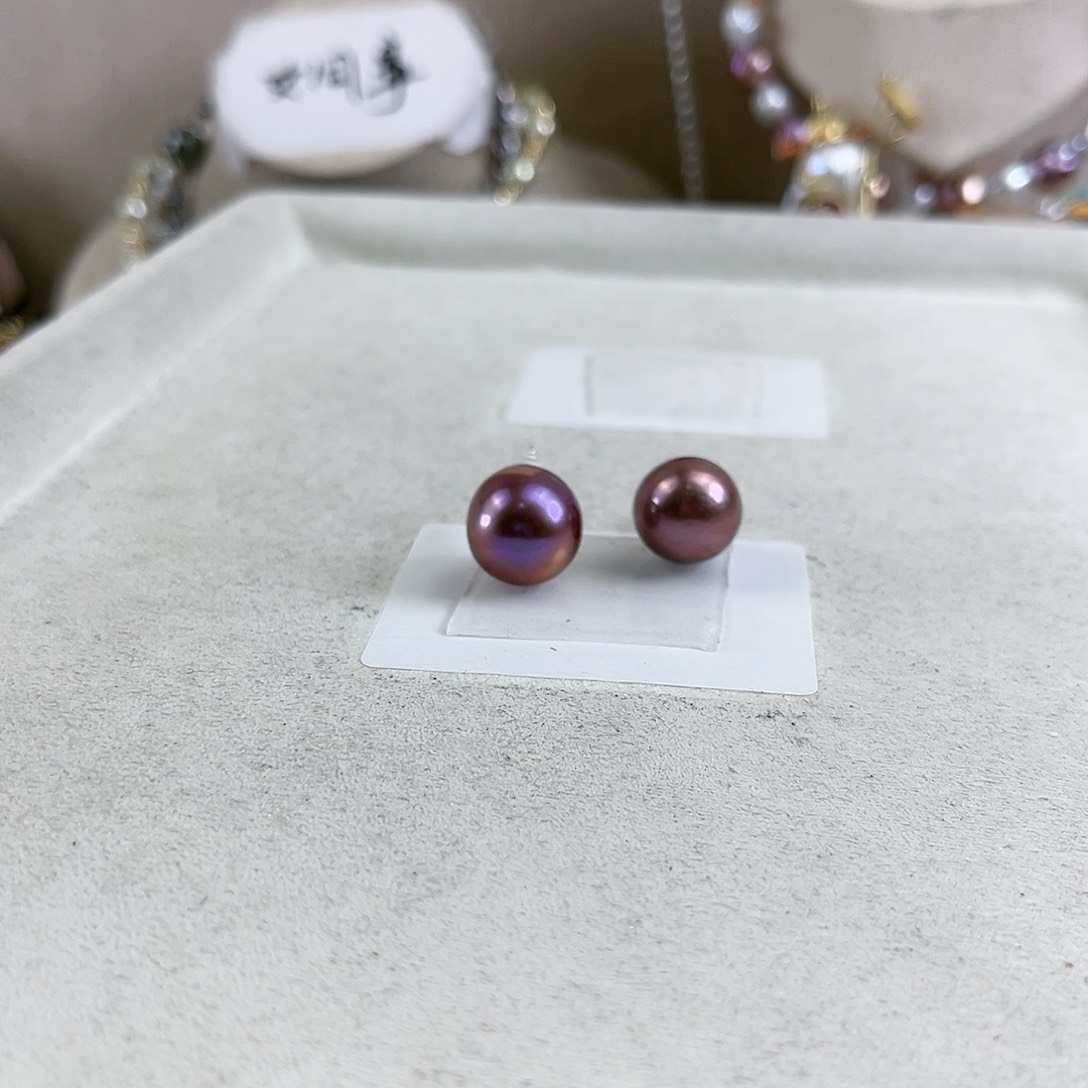 淡水珍珠耳饰未镶嵌【纯恬】