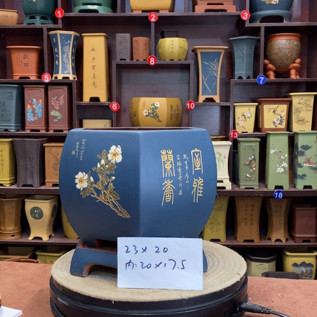 紫砂花盆紫砂花盆