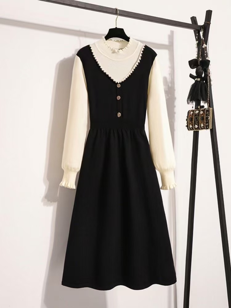 2025时尚休闲女士大码连衣裙