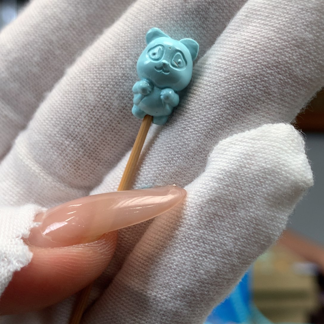 绿松石未镶嵌挂件