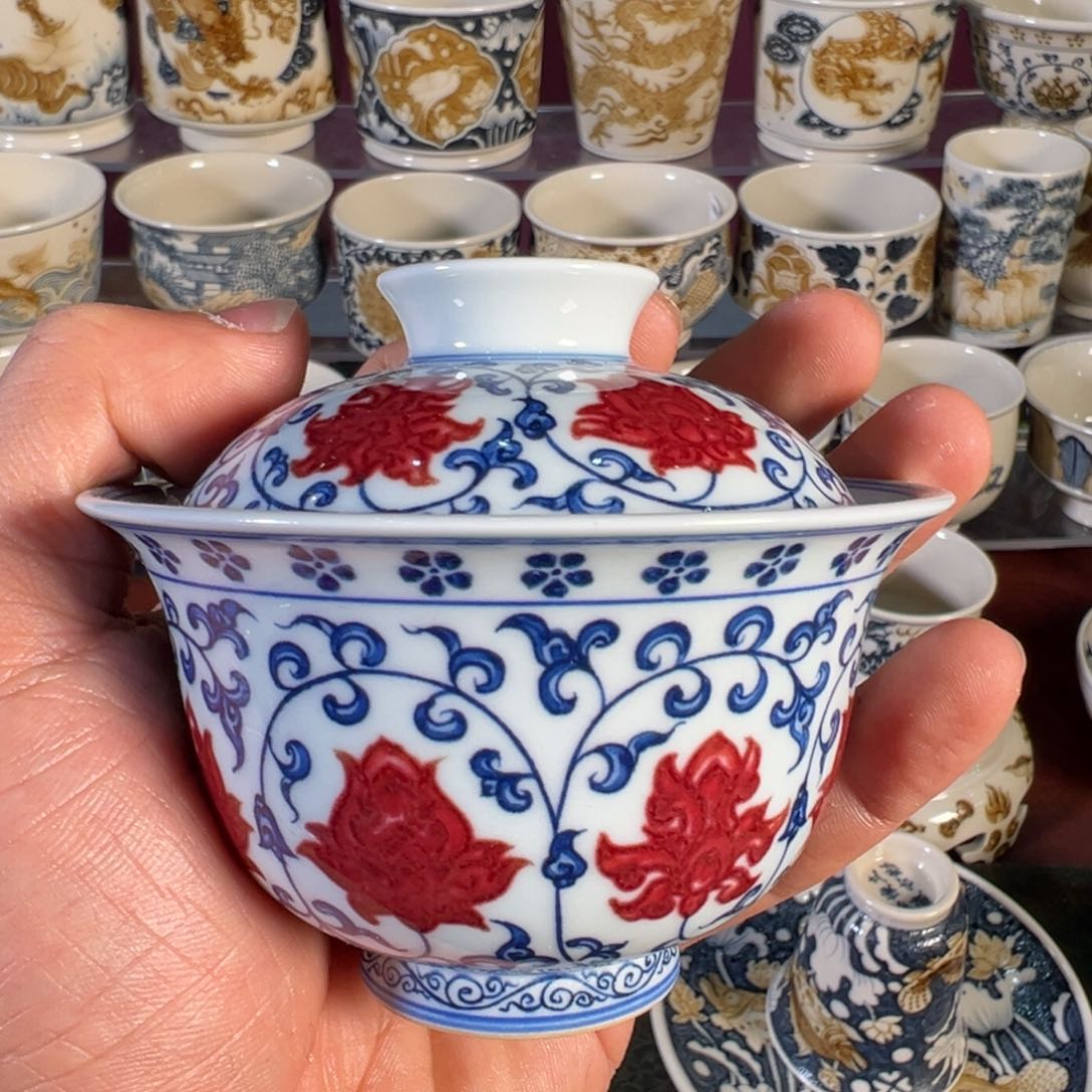 杯景德镇手工手绘陶瓷杯子