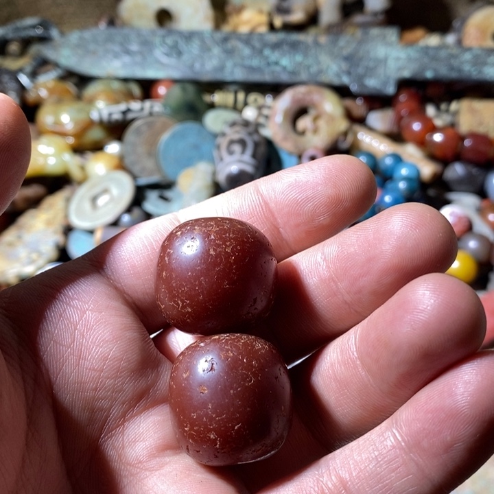 赤***人玛瑙/玉髓未镶嵌颈饰