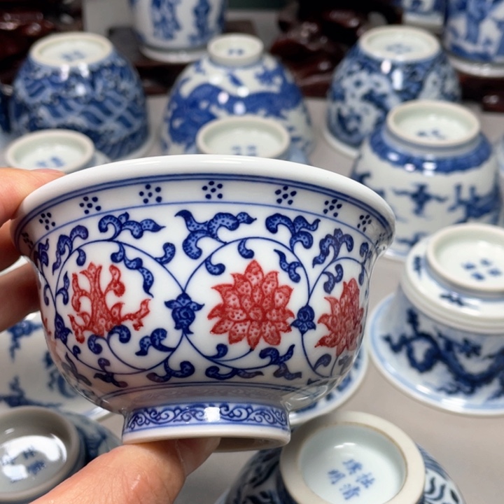 摆件景德镇陶瓷现代手工陶瓷茶具