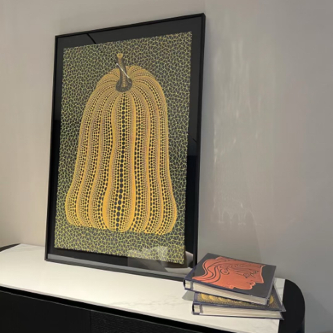 《南瓜》经典波点艺术 艺术家正版版画90×130