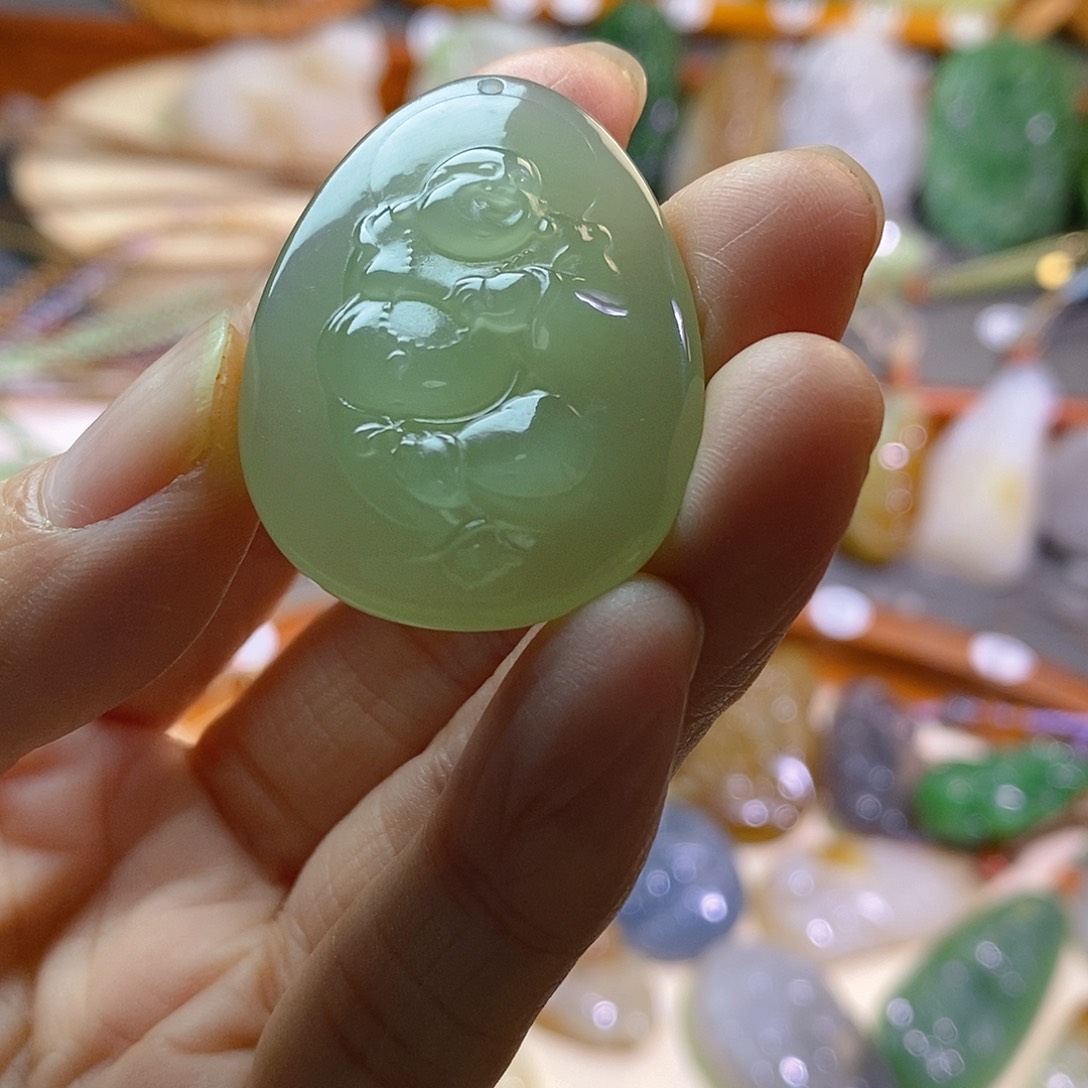 和田玉颈饰未镶嵌淘**妍