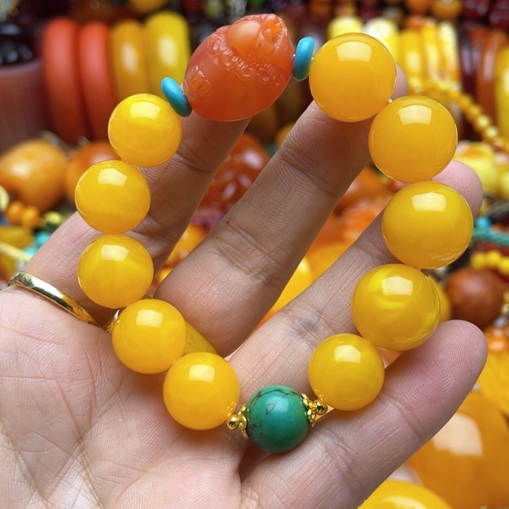 树脂制品34号黄色手串