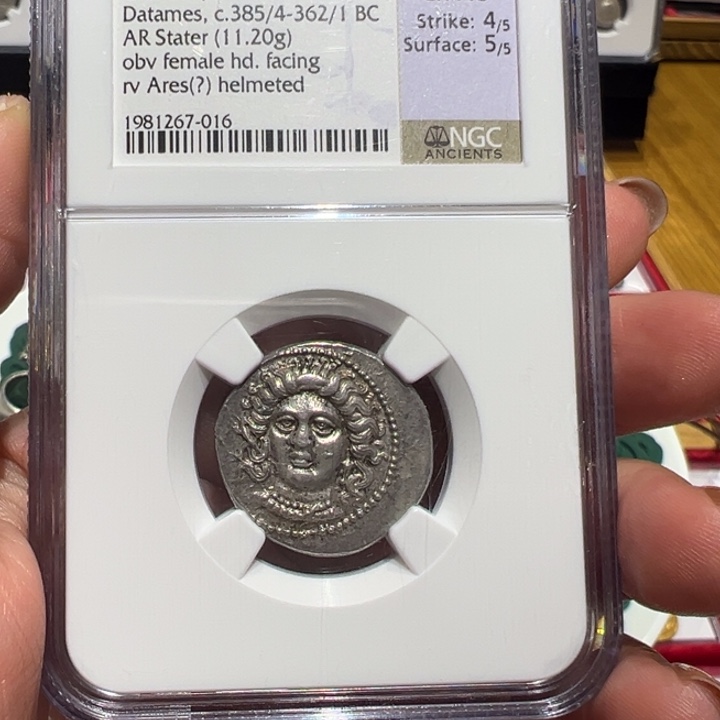 银铁*人古希腊战神银币