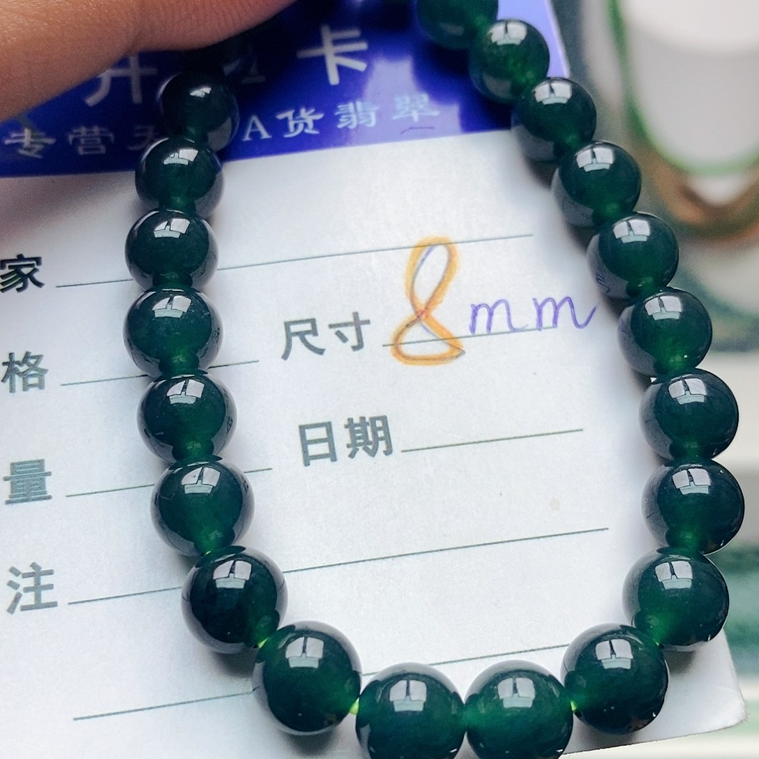 未镶嵌手串翡翠翡翠