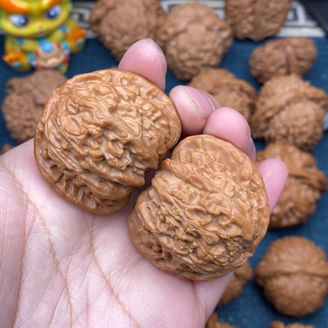 文玩核桃把件39.5精品白狮子全品