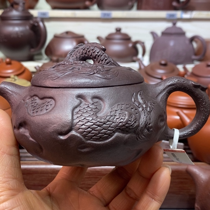 紫砂茶壶微瑕处理一把