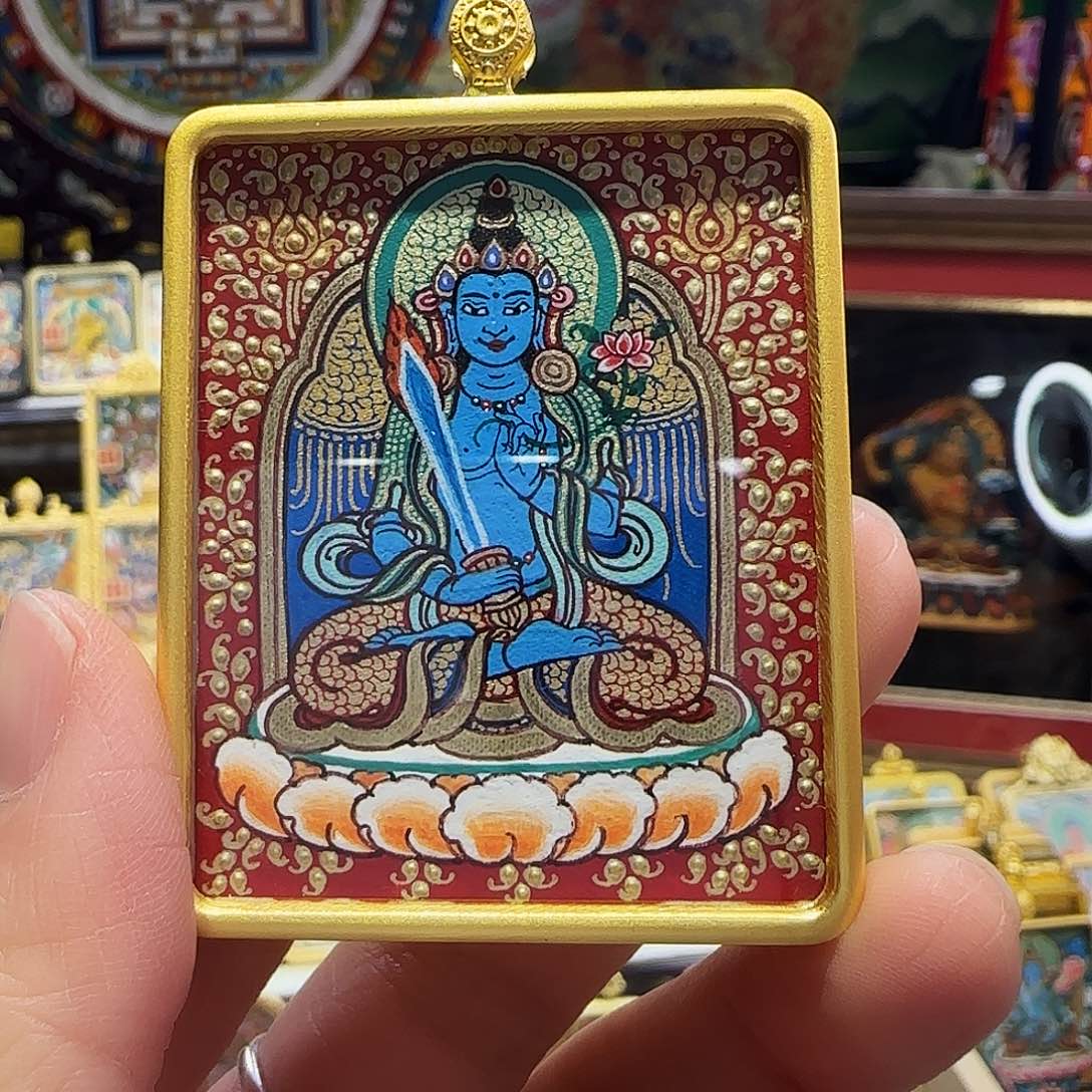 装裱画?***风虚空藏带壳子的