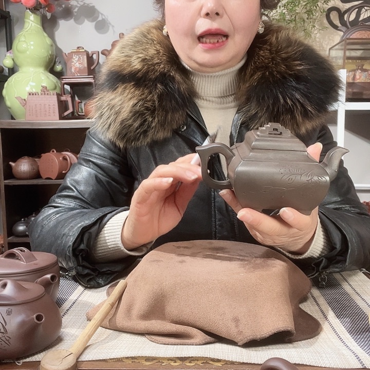 底槽青茶壶?****?原矿紫砂壶
