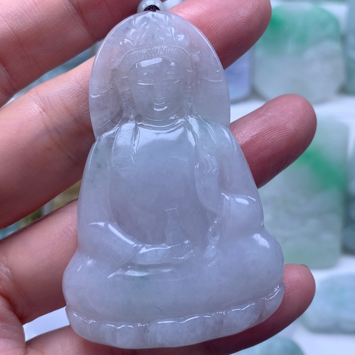 定制翡翠未镶嵌挂件表衣观音挂件