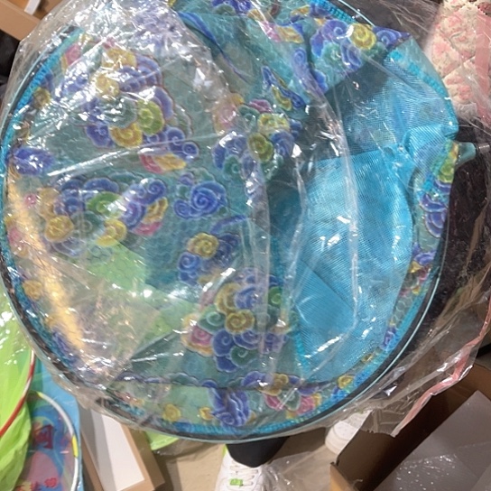 蓝花抄网头一个40厘米。  