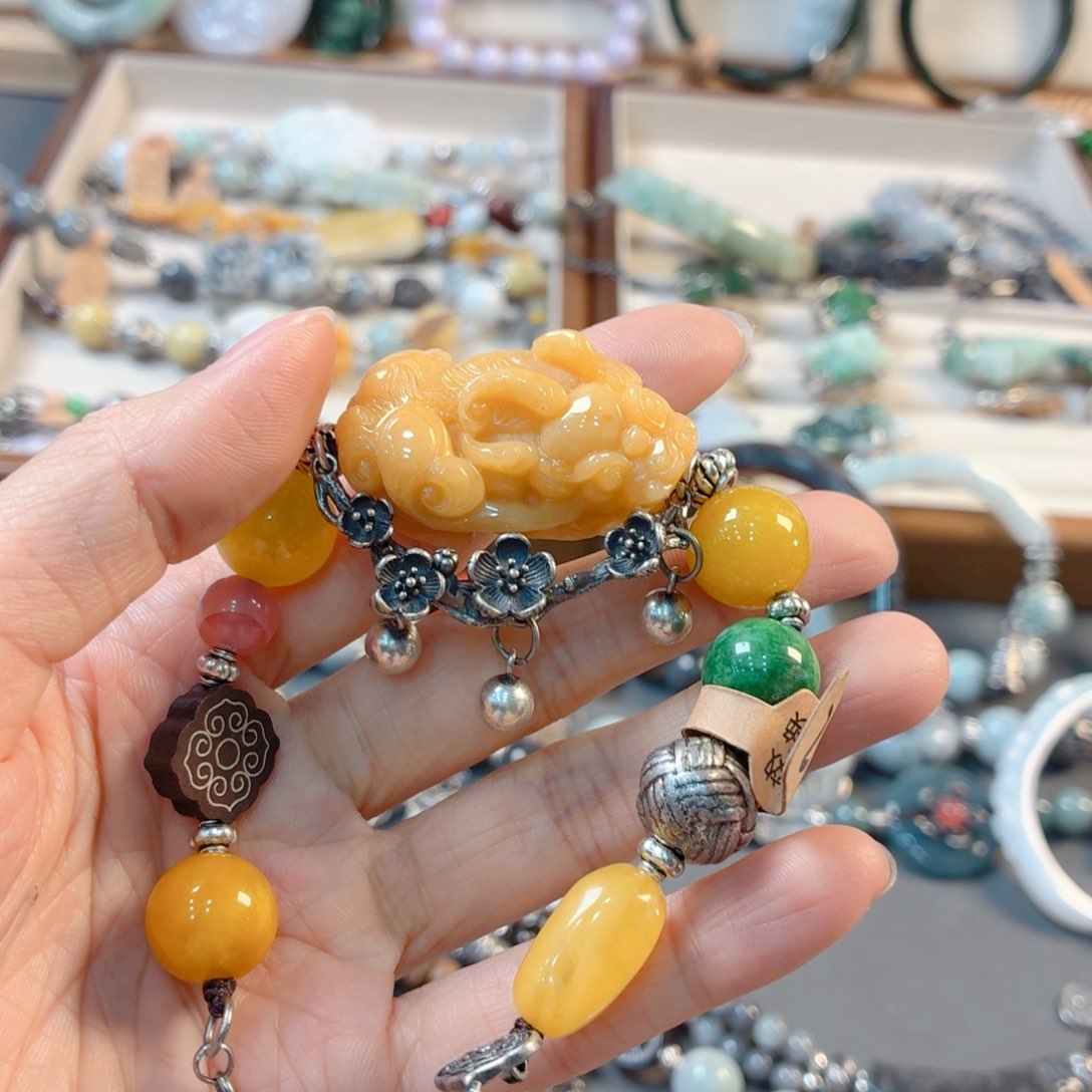 清***韵翡翠未镶嵌颈饰手串