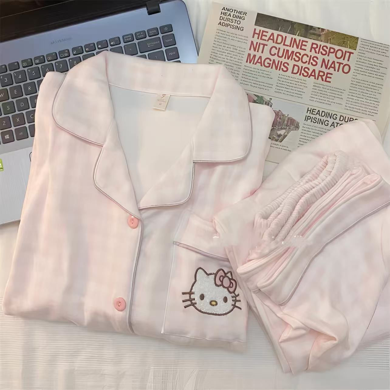 秋冬家居服套装长裤长袖少女冬季睡衣秋季