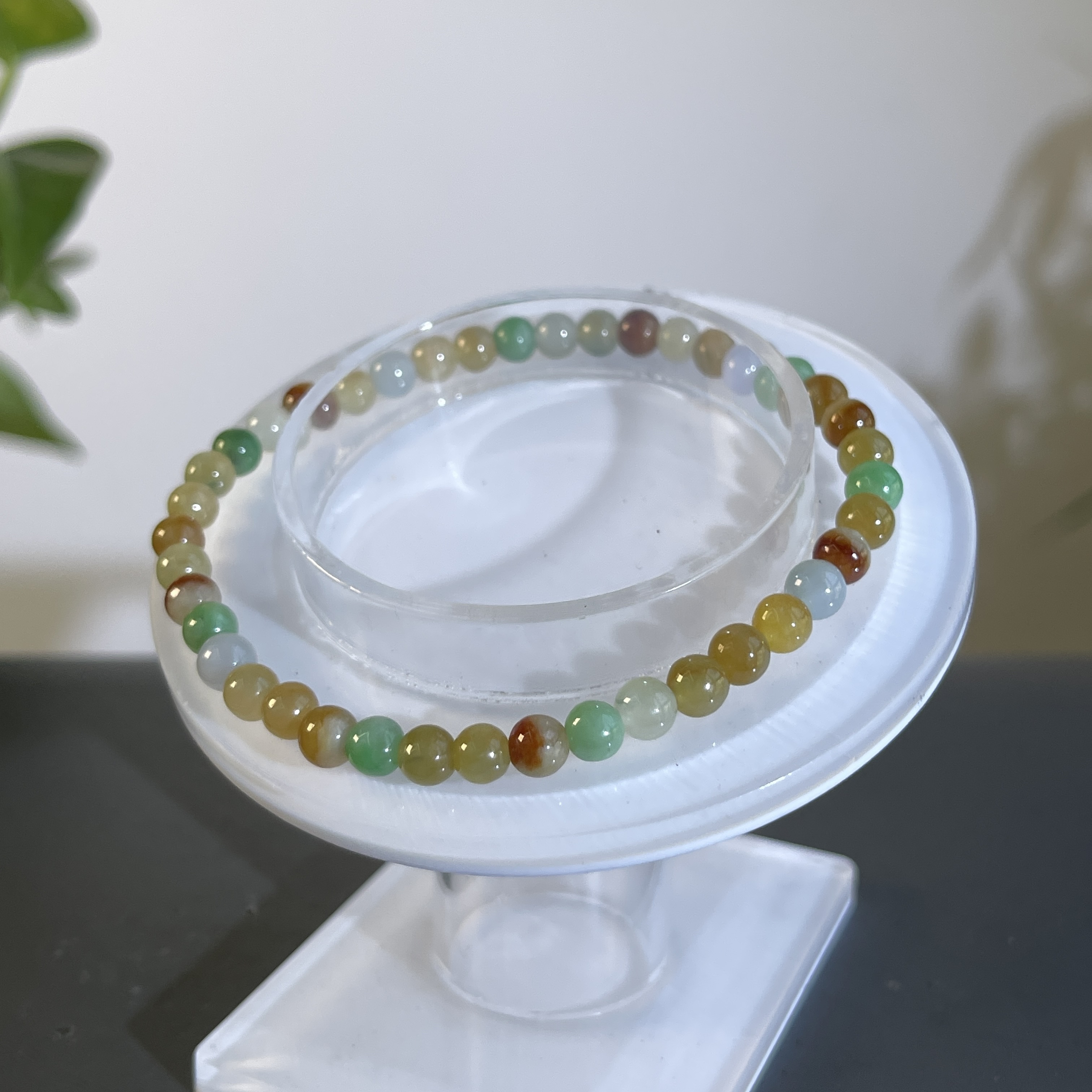 JGB09-69  天然缅甸A货翡翠  翡翠手串