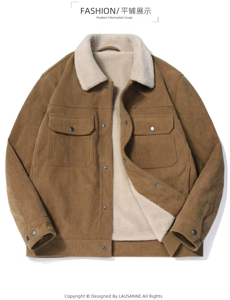 【1-200】秋冬季厚款宽松休闲男士时尚潮流秋冬外贸版棉服加绒欧版