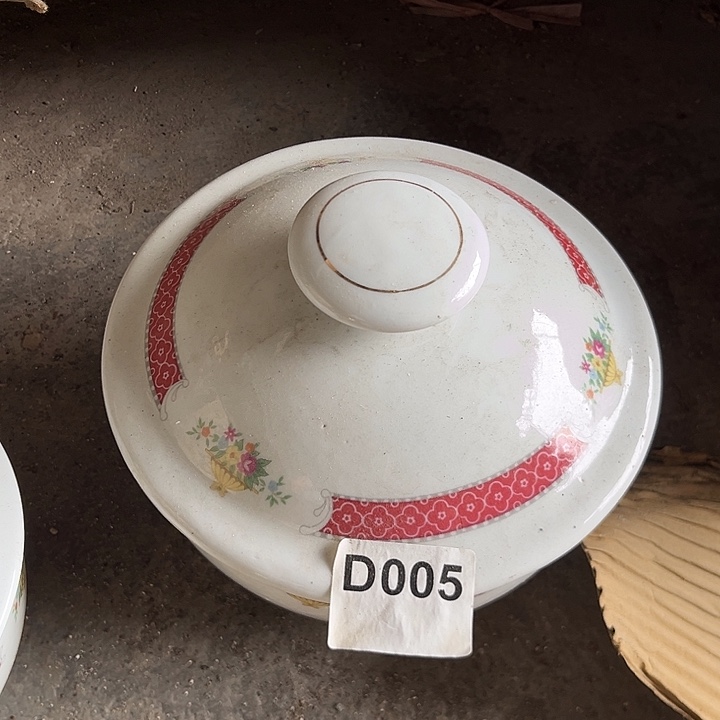 八九十年代高岭土盘碗碟有矿点D005 中号