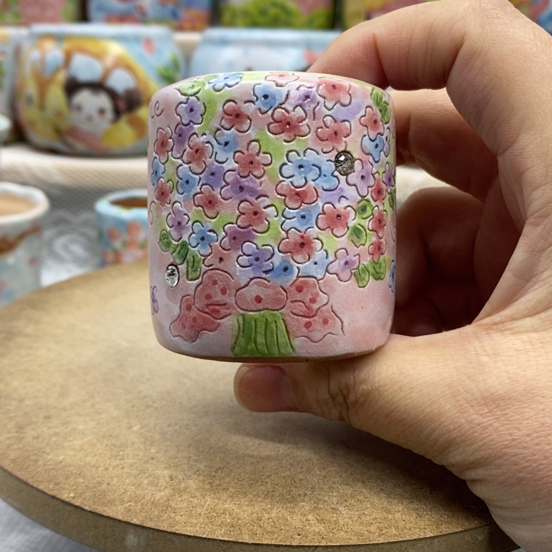 拇指盆，默认微瑕，内口3.6高5