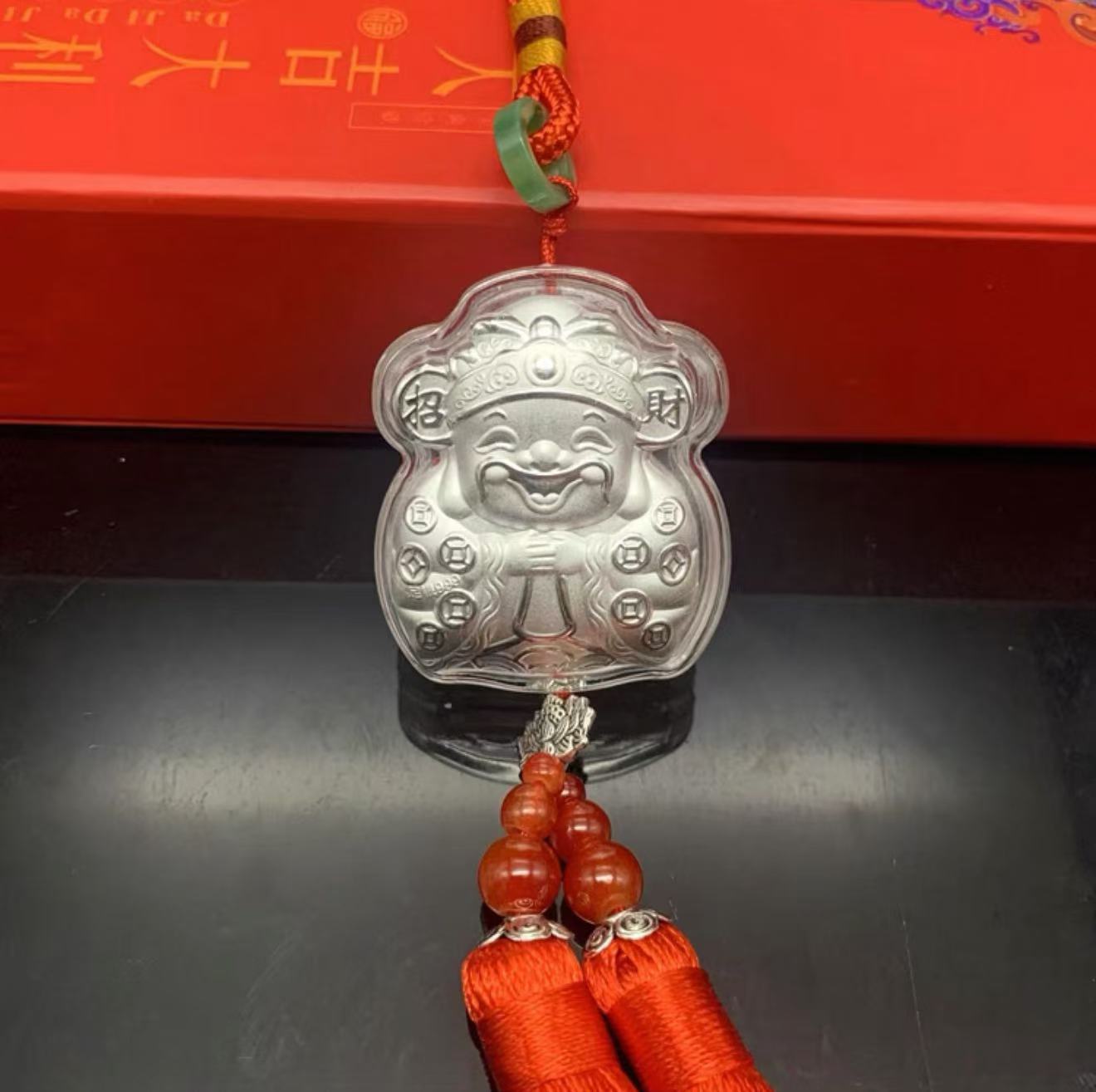 足银银制品 足银财神挂件XF