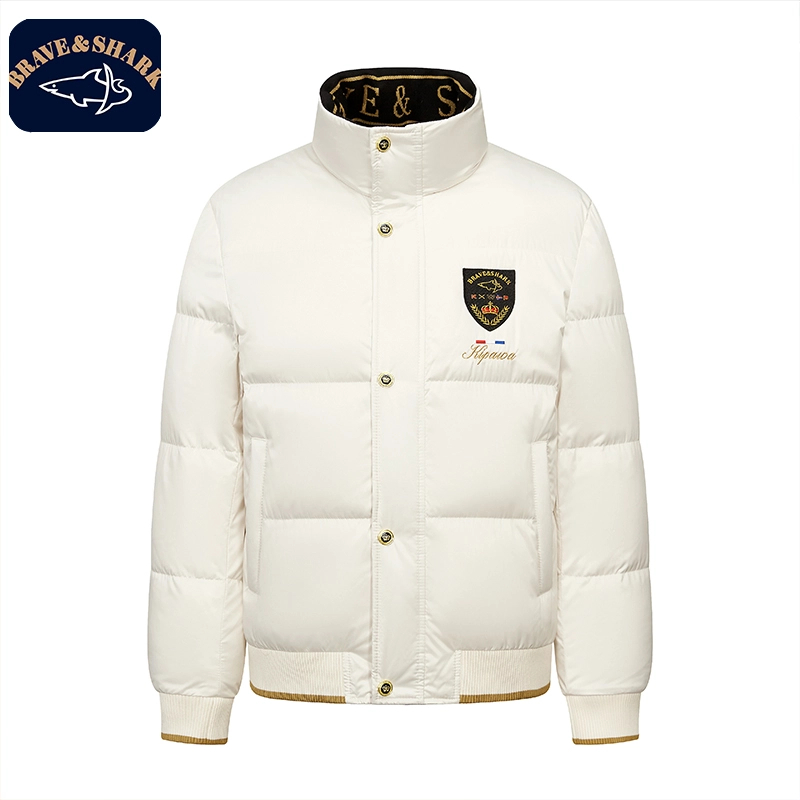 【官方正品】勇士鲨鱼男女同款时尚加厚90白鸭绒羽绒服新品SY-H101