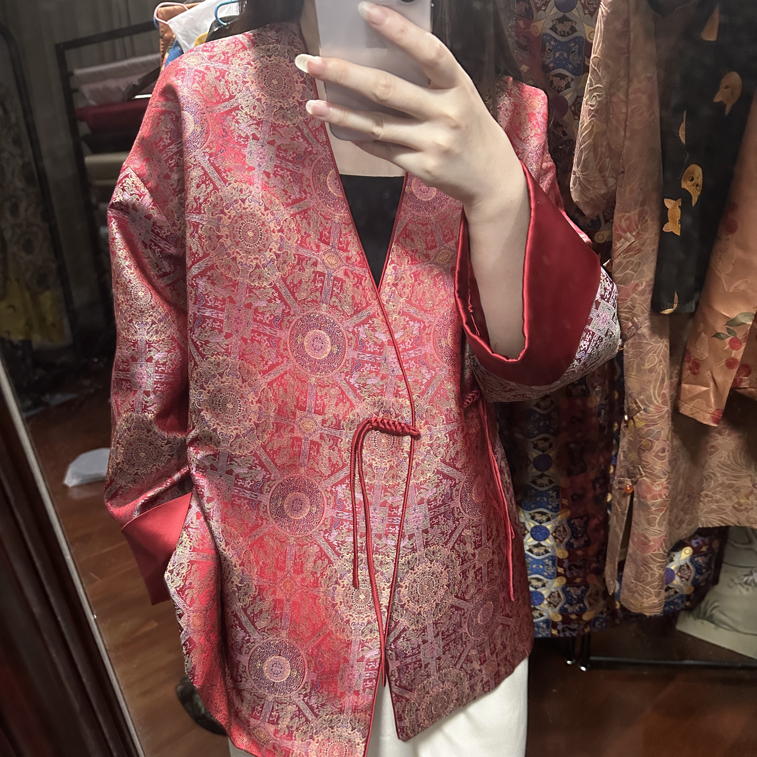 定制宋锦八达晕外套（仅布料费，不含手工费，工期一个月）