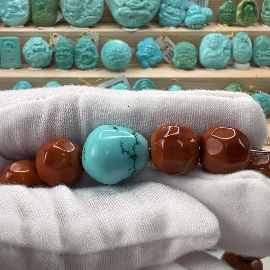 未镶嵌绿松石随形15mm