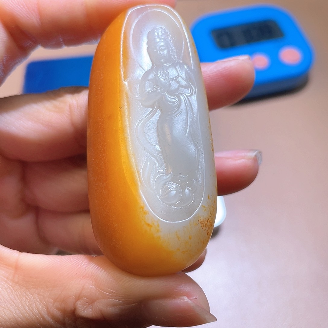 和田玉事事如意未镶嵌A7