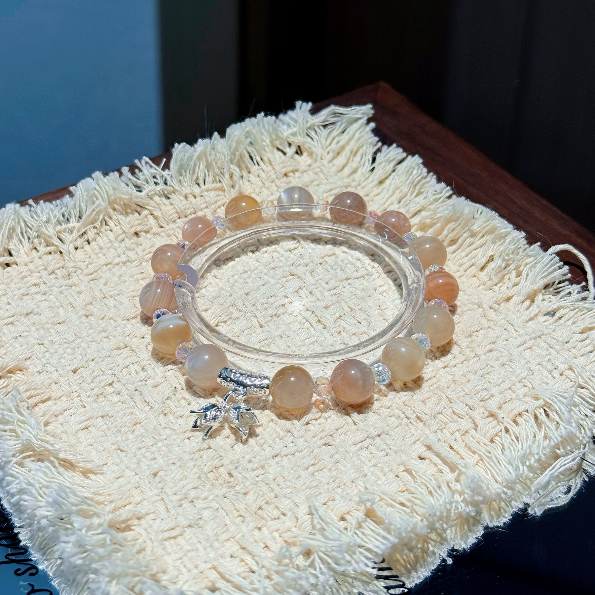 《柔焦》奶茶月光设计款手串