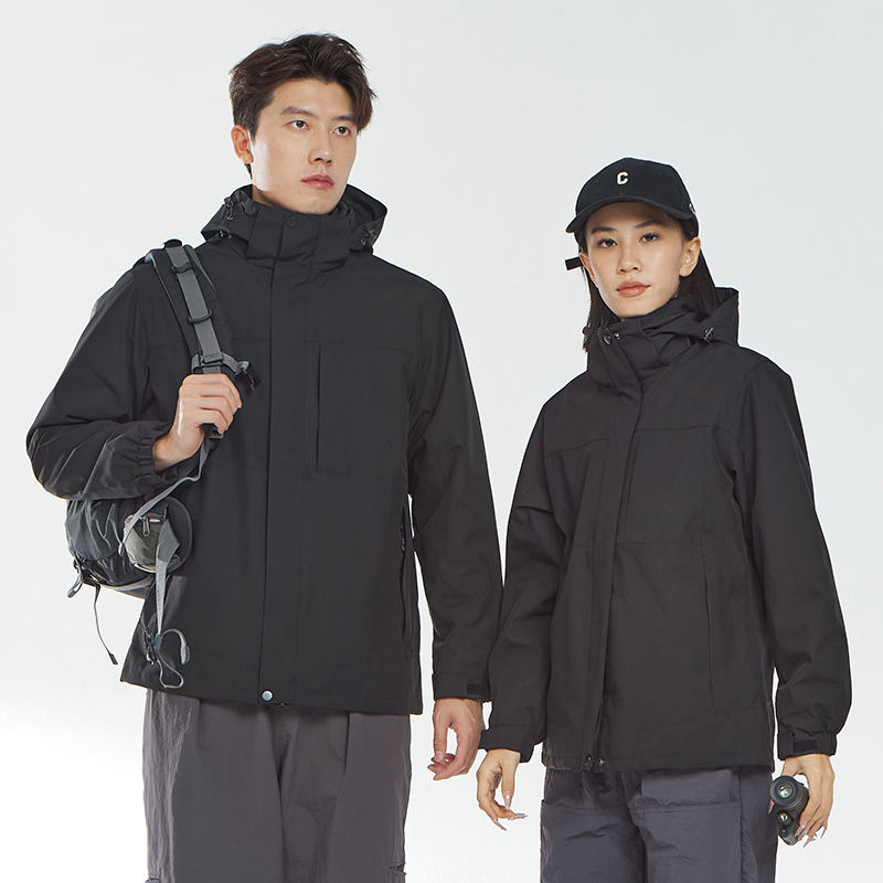 2025秋冬新品 三合一两件套男女户外防风防水保暖登山服