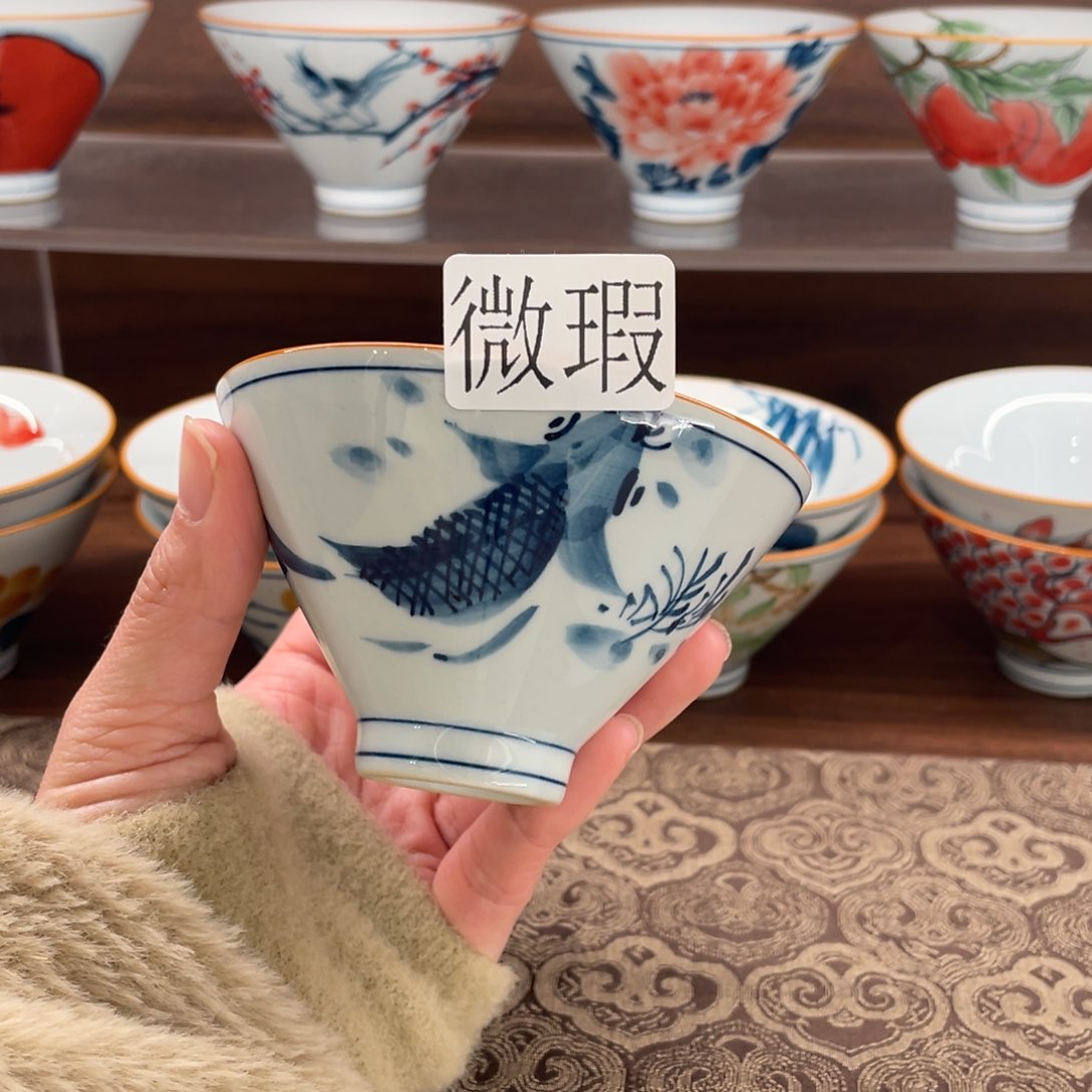 有瑕釉下彩纯手绘