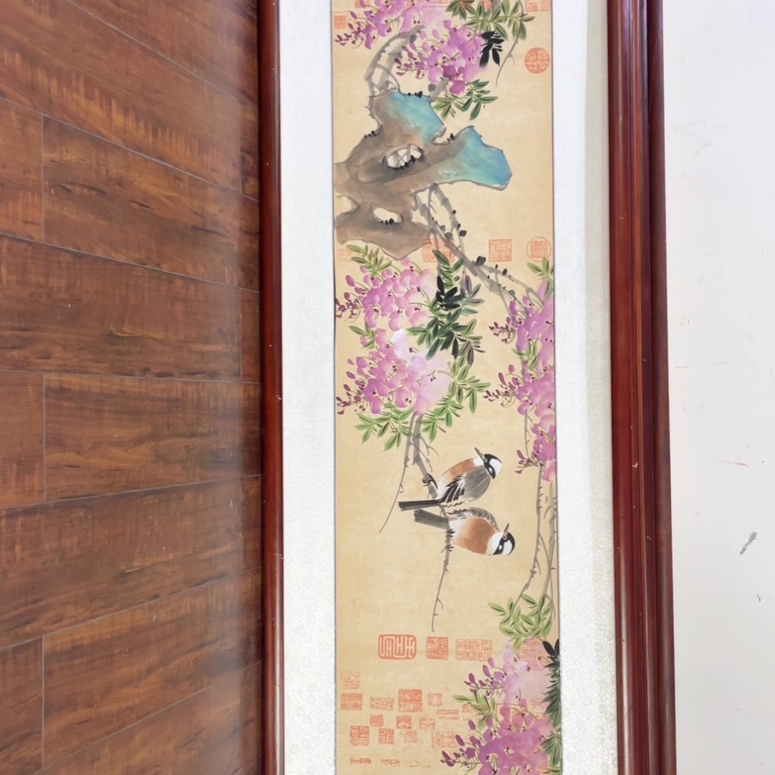 国画带框尺寸48*163厘米