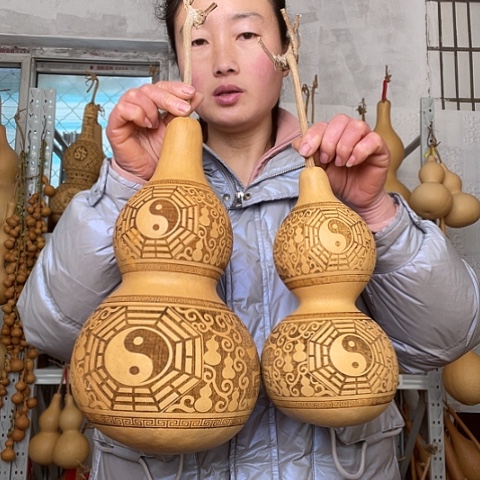 花***栗天然植物葫芦文玩