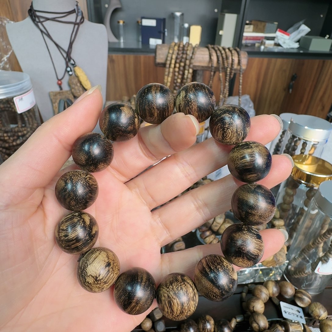 沉香木手串竹**风沉香单圈沉香单圈