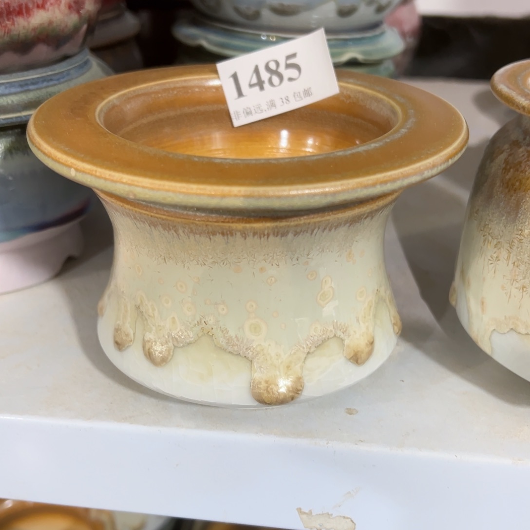 红陶景德镇手工花盆