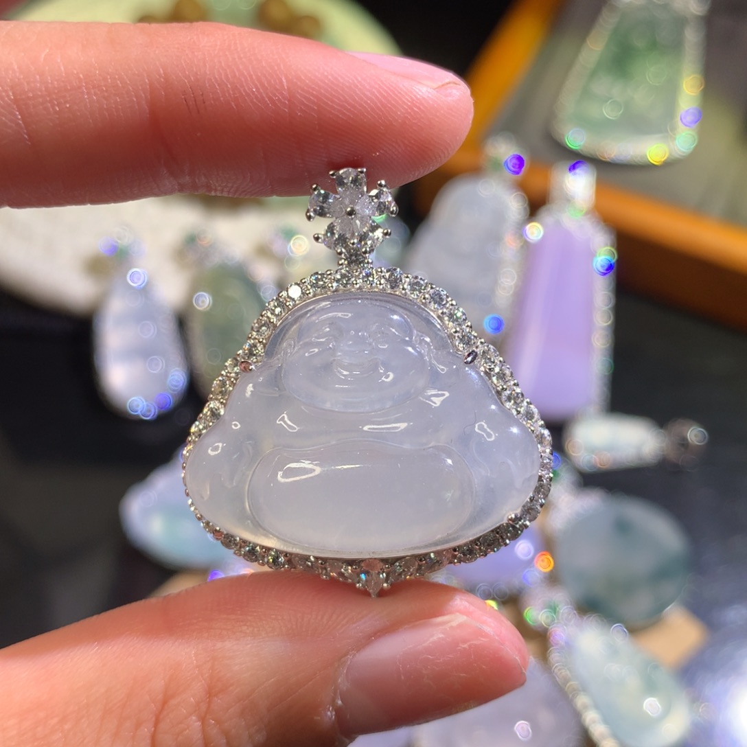 L***_翡翠银S925镶嵌吊坠(不含链)