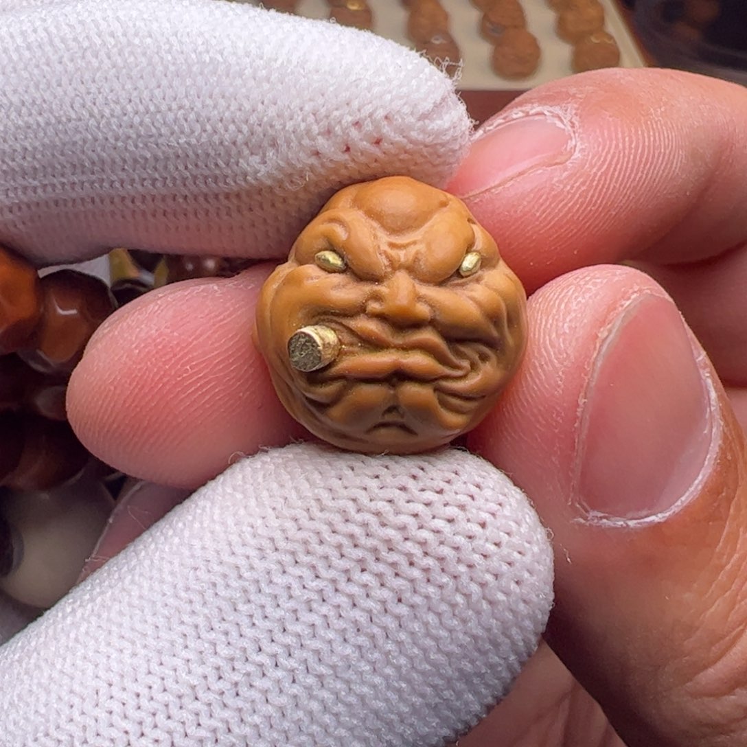 猴头核桃把件大尺寸拽老板烟鬼福利